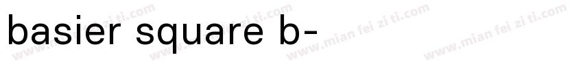 basier square b字体转换